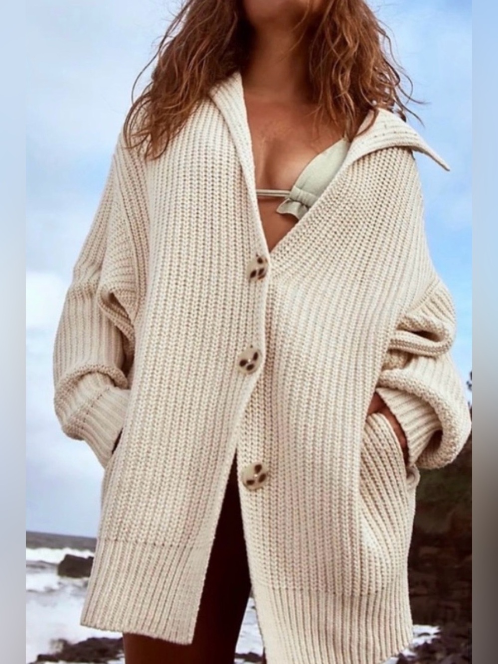 Free People Swim Too Deep Cardi